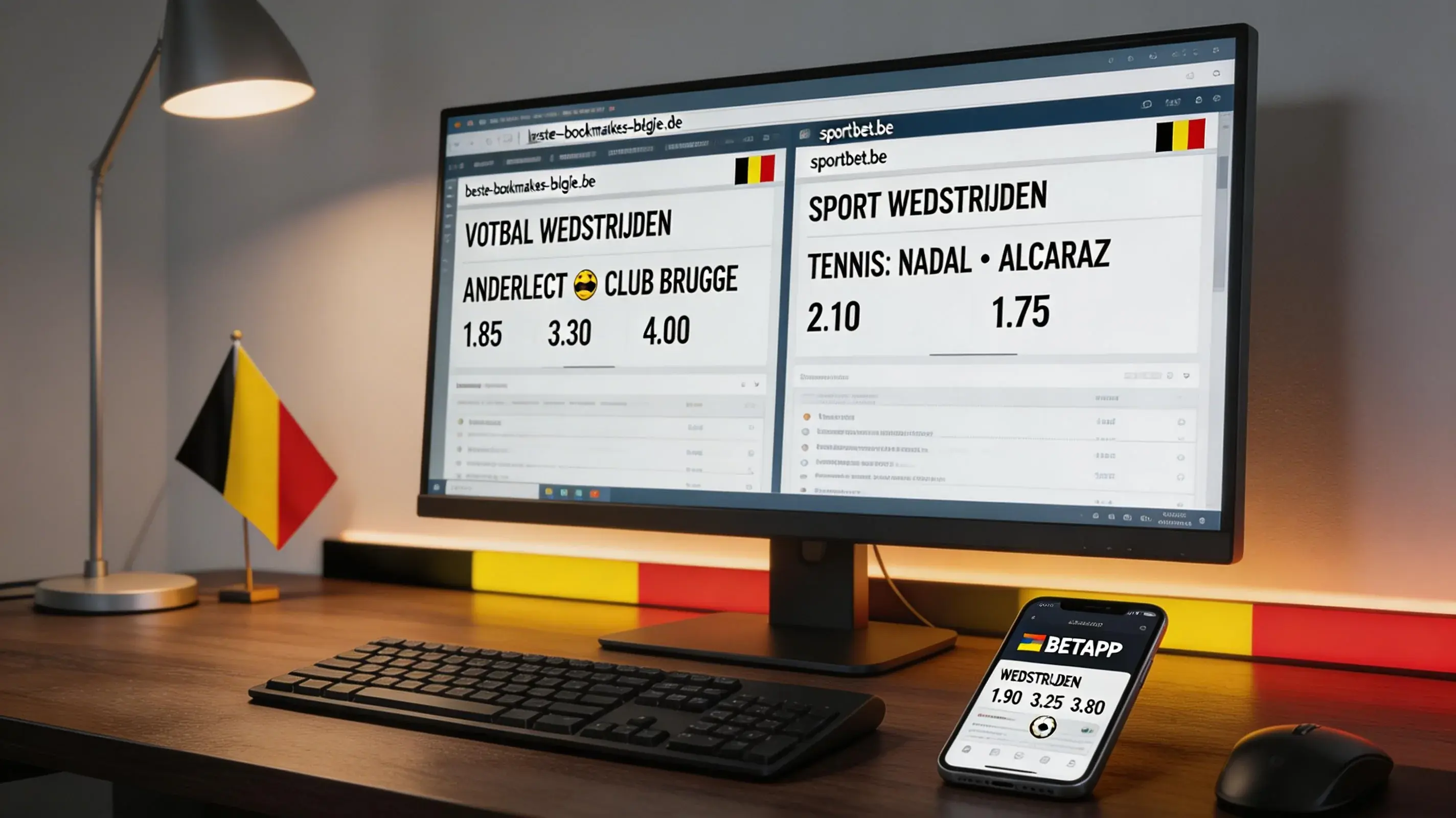 Overzicht van legale bookmakers voor Belgische spelers met licentie van de Kansspelcommissie